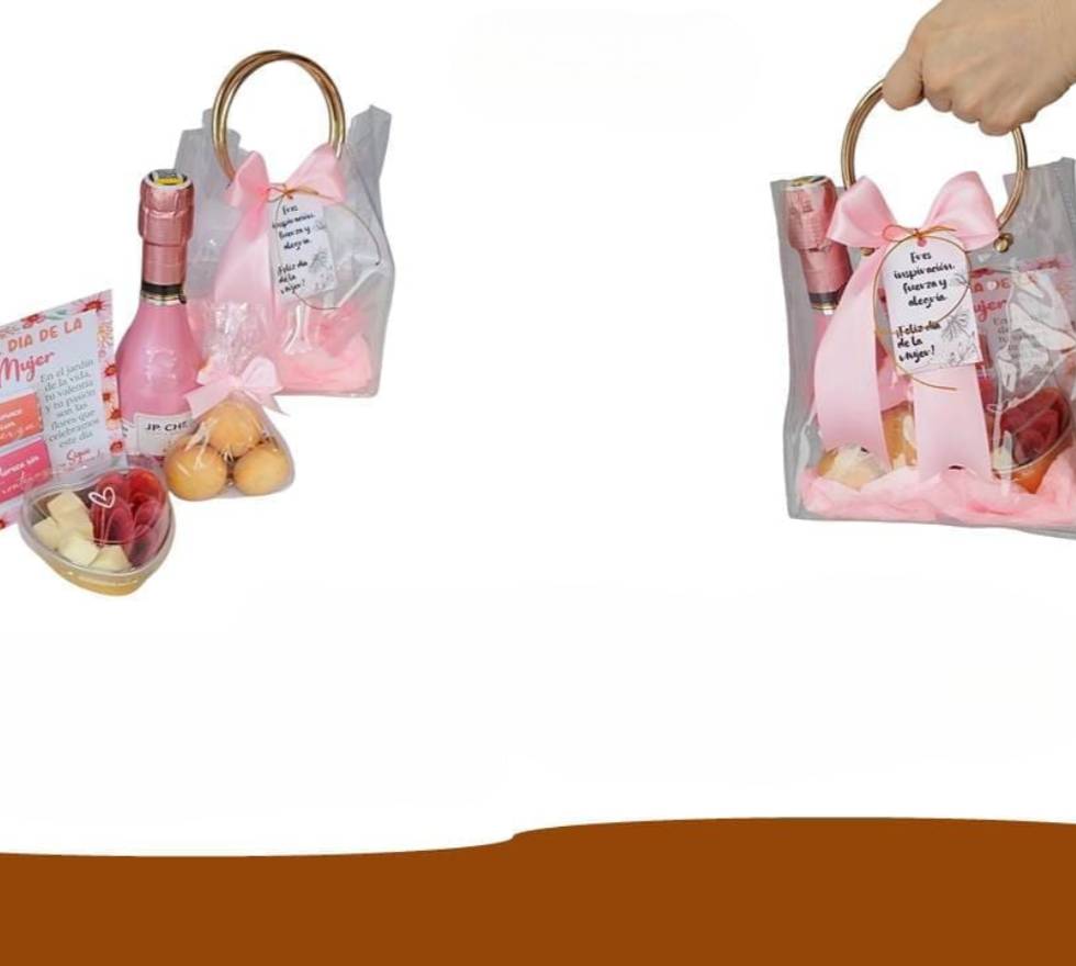 Bolsa premium con vino y chocolates. Detalles para el día de la mujer en Medellín